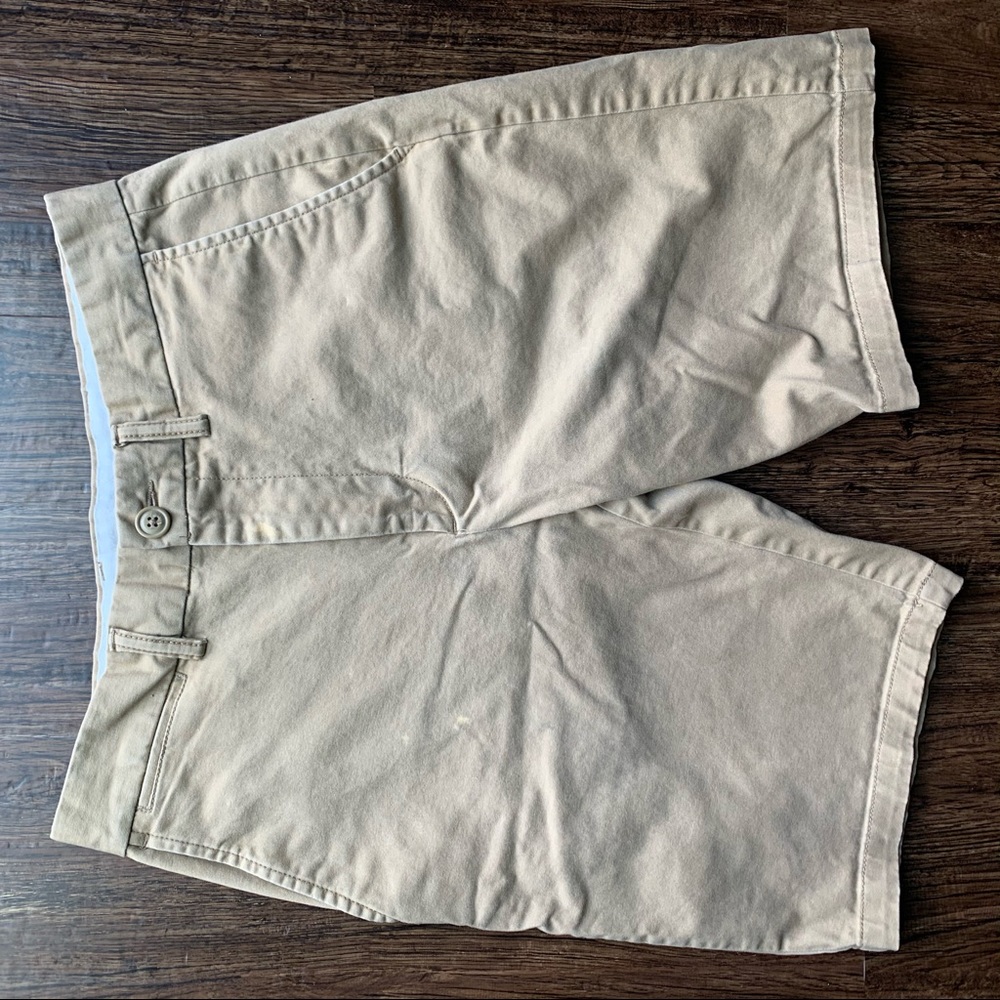 Slim Fit Khaki Shorts